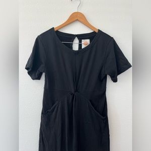 Anthropologie Daily Practice Black Knit Dress
